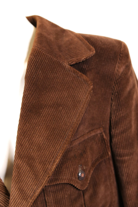 RARE 70s brown corduroy blazer