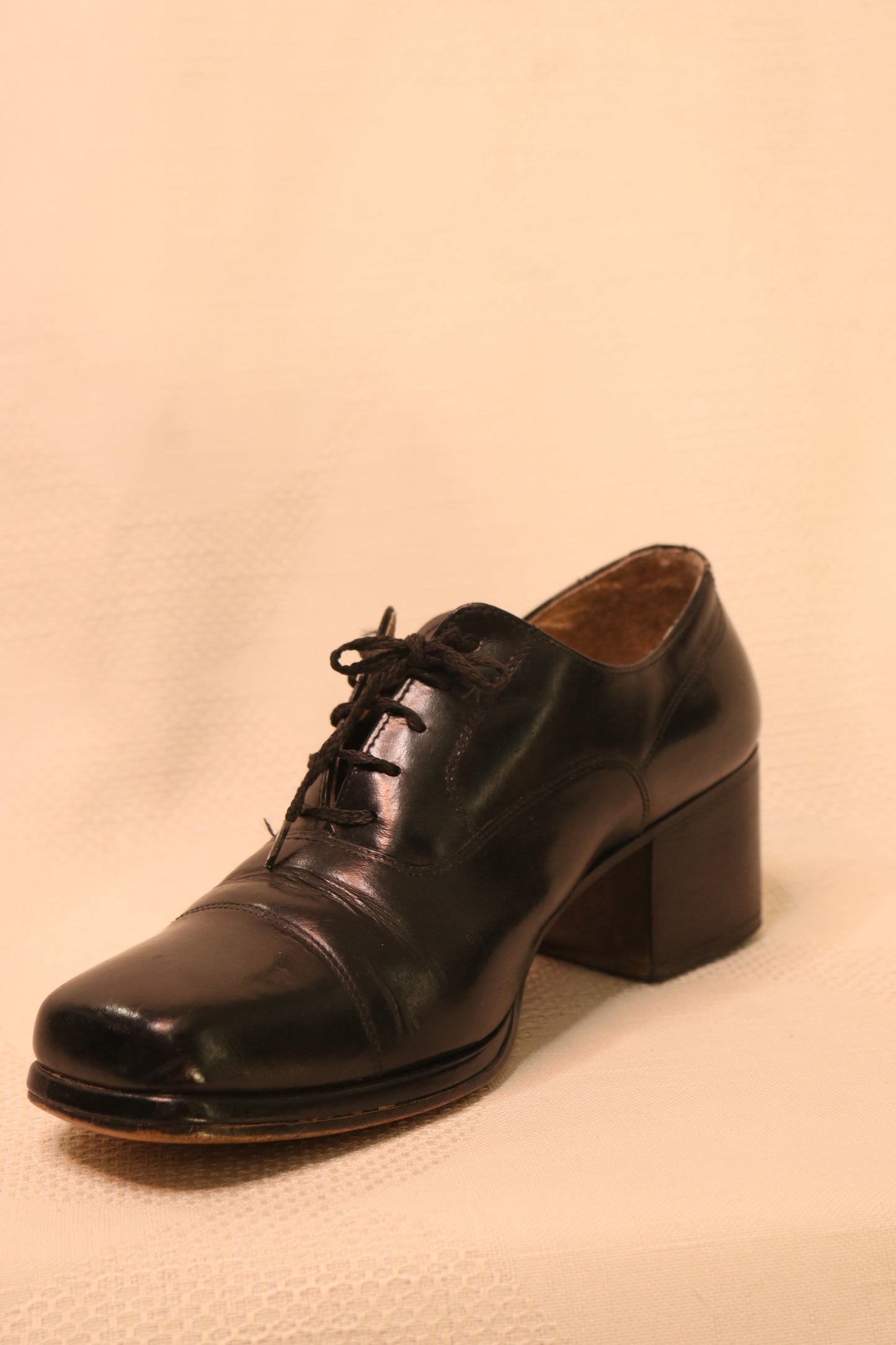 RARE Black Heeled Men's Shoes