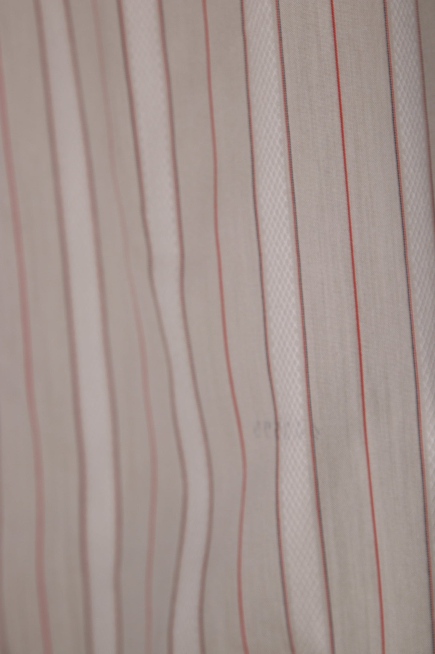 70s White striped dagger collar shirt