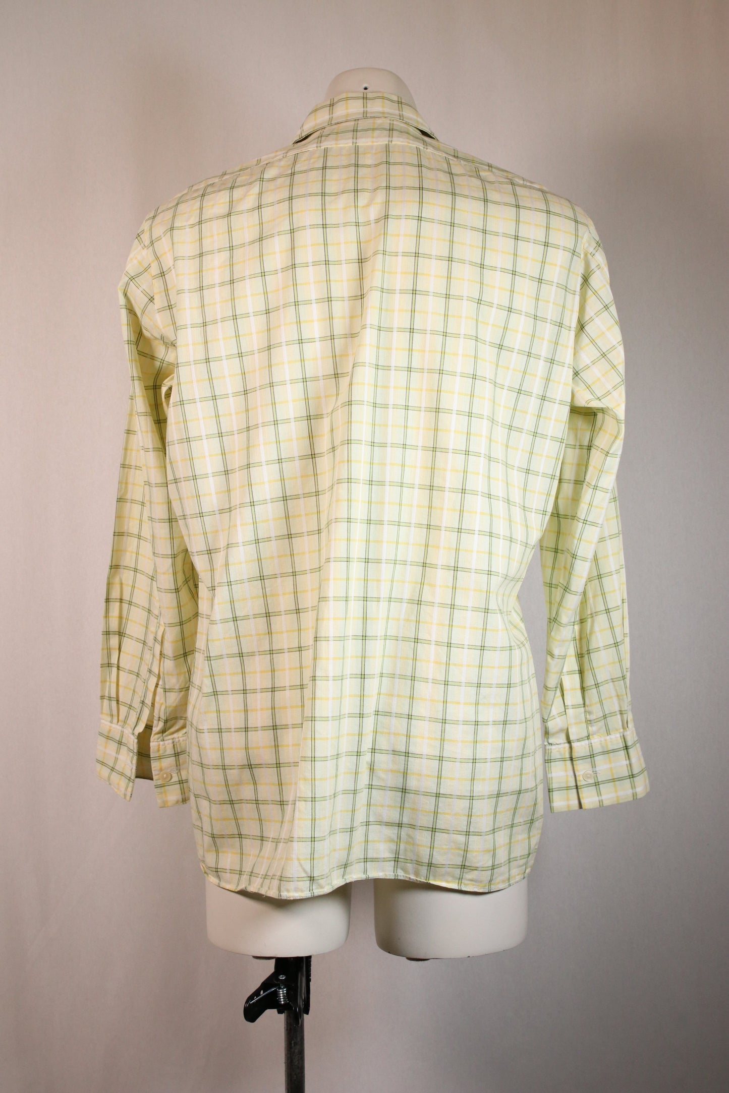 70s grid patterned shirt