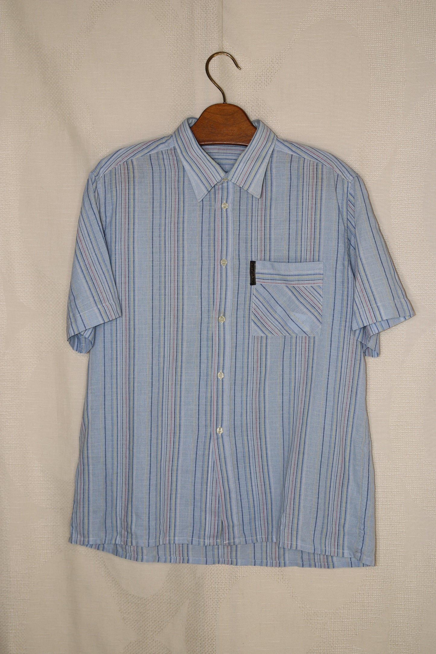 80s Blue striped shirt