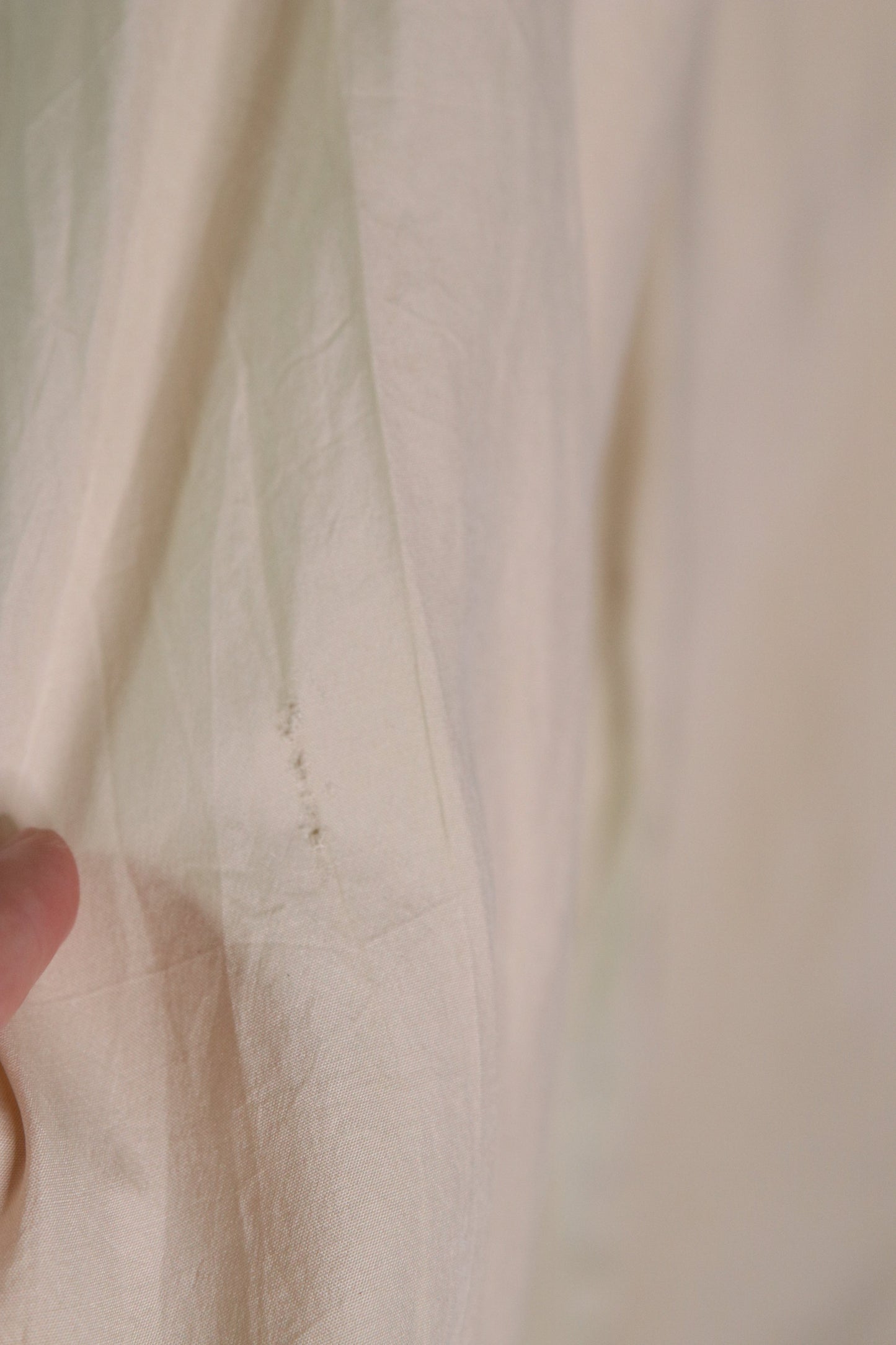 70s off-white silk shirt