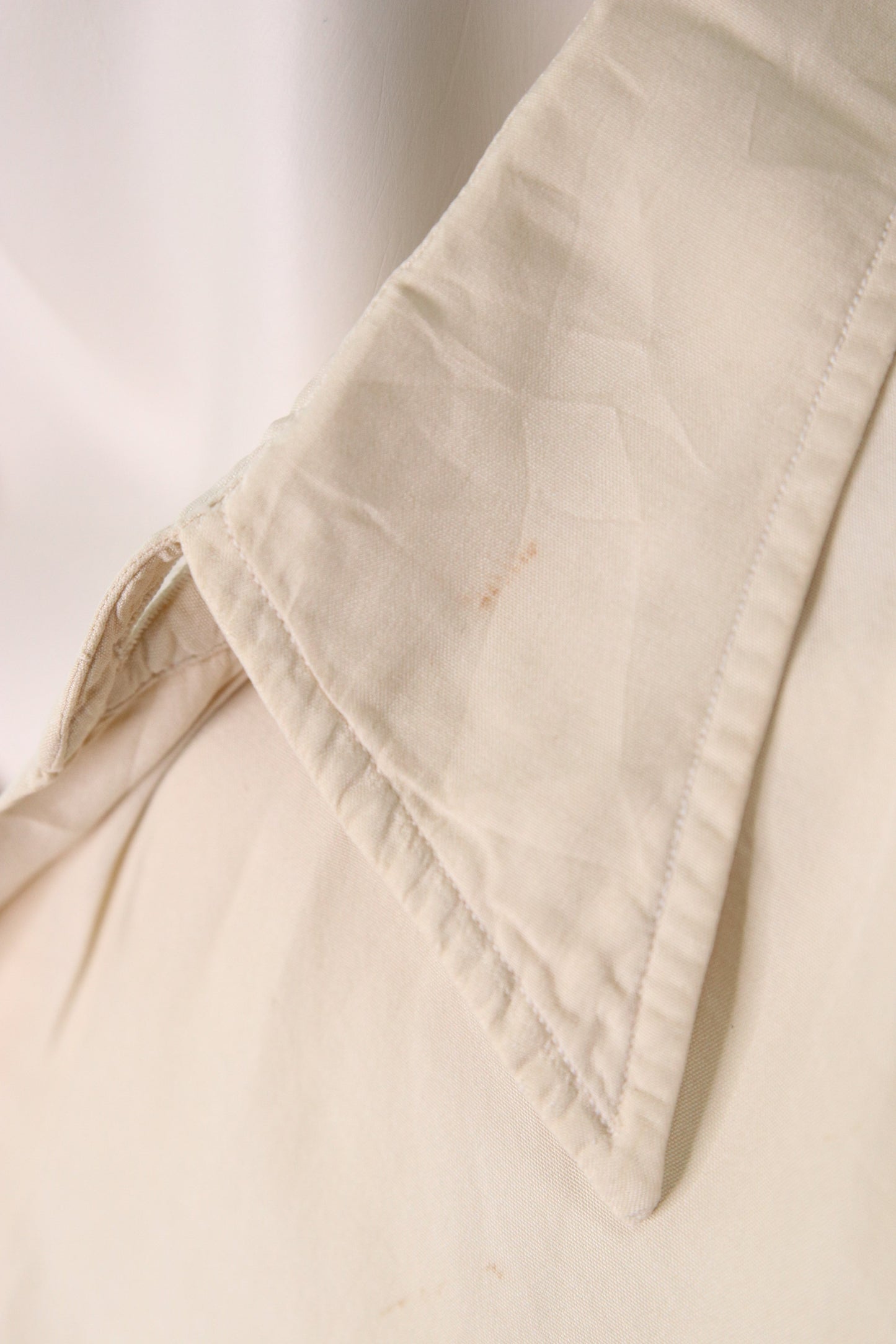 70s off-white silk shirt