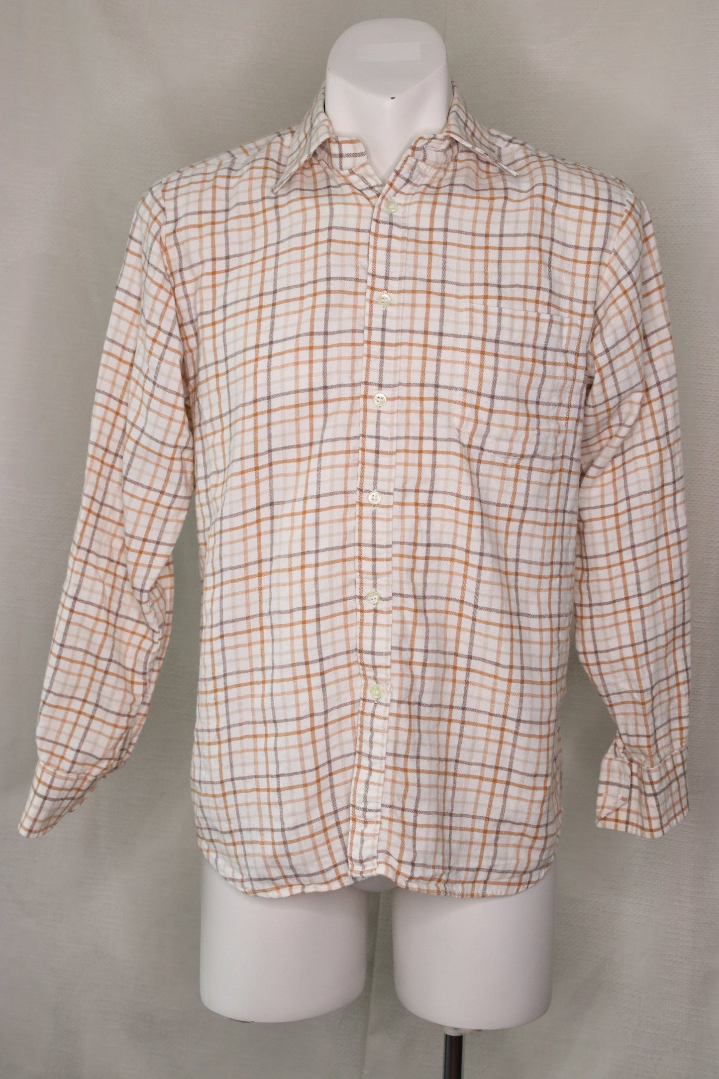 70s checker patterned shirt