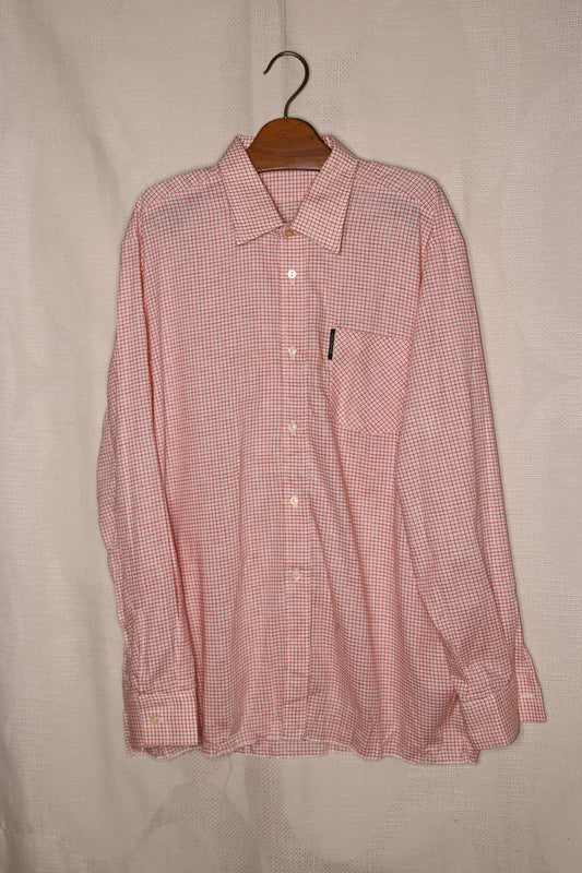 80s White and red checkered shirt