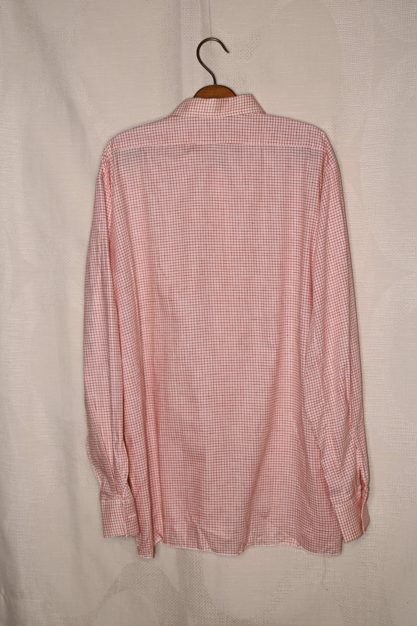 80s White and red checkered shirt