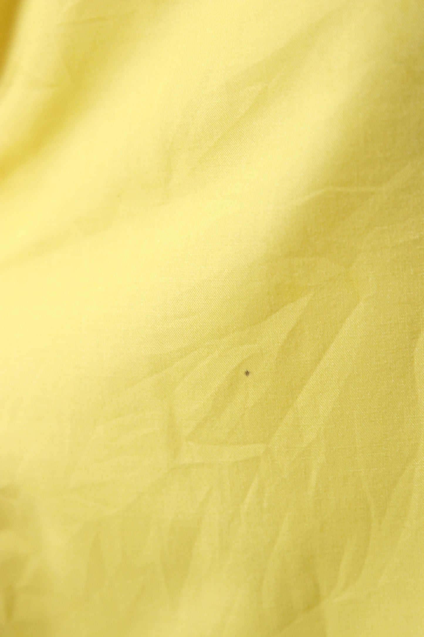 70s yellow rounded collar shirt