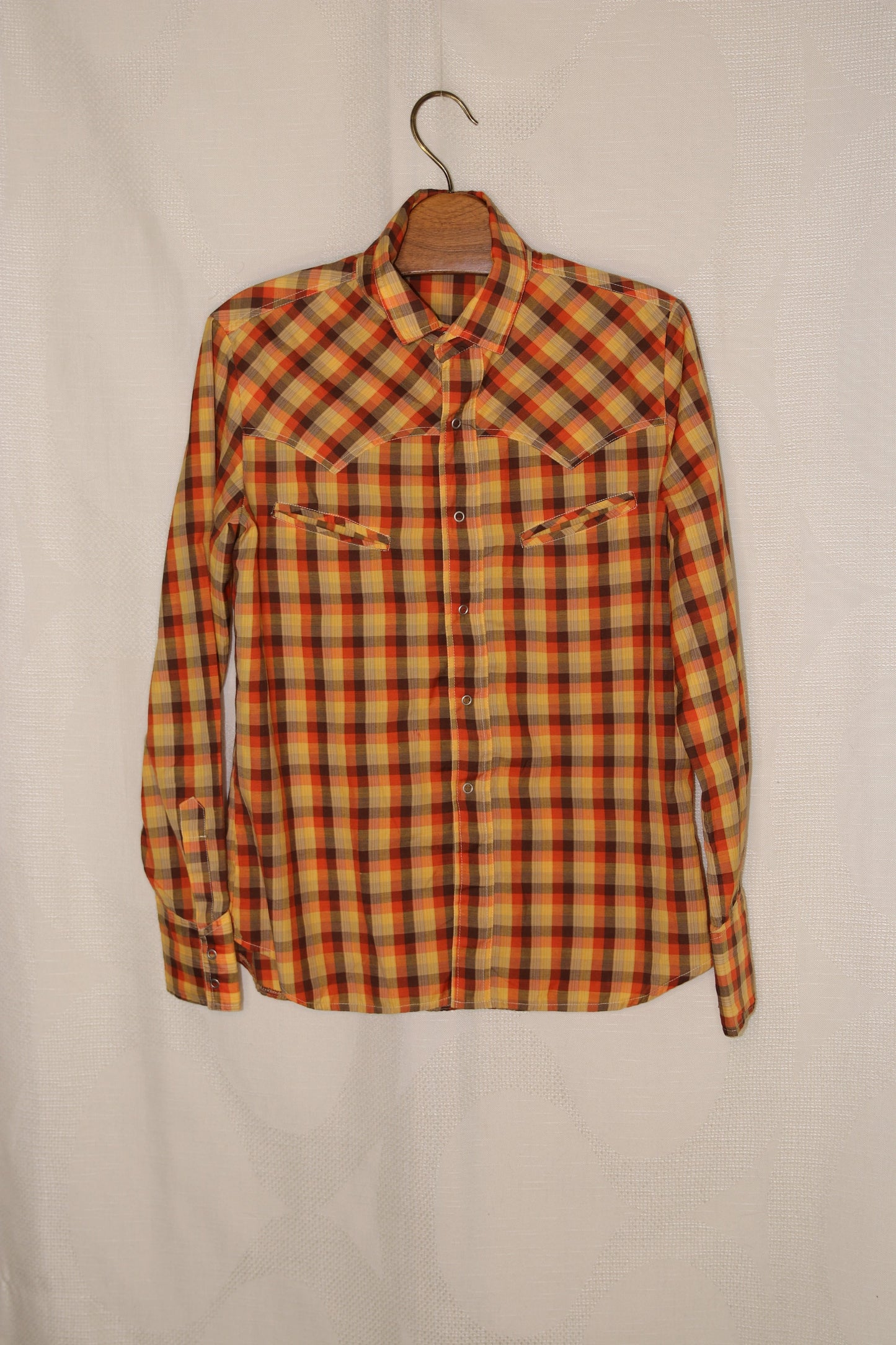70s Western checkered shirt