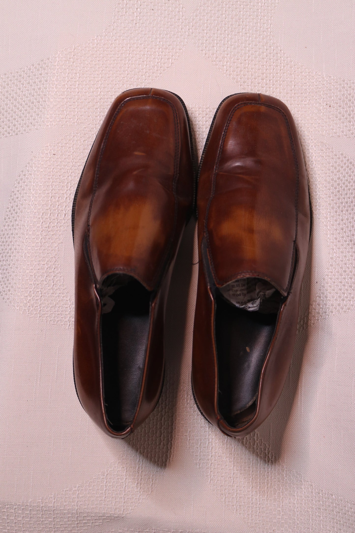 Brown penny loafers