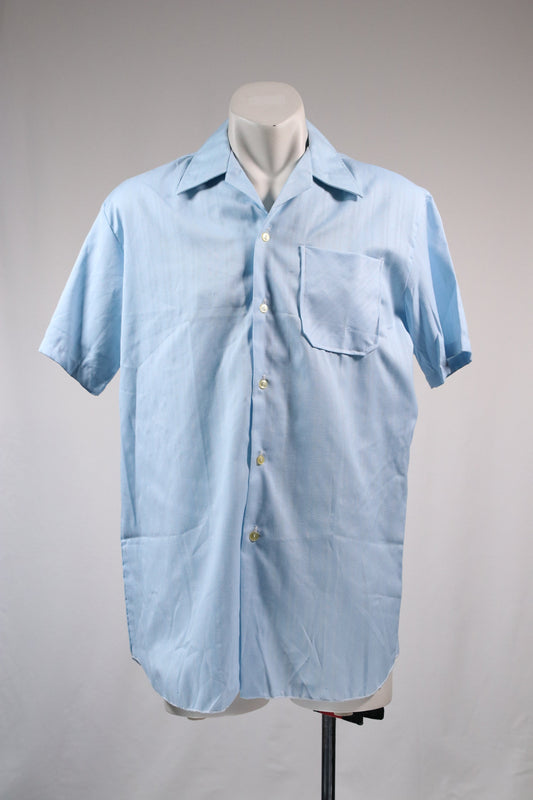 70s blue shirt