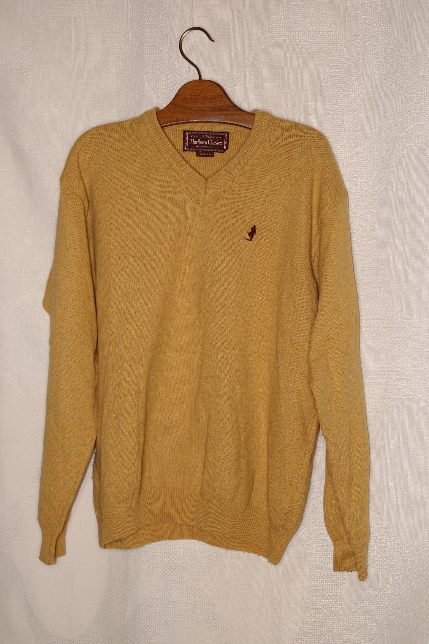 90S Marlboro Classics yellow sweater