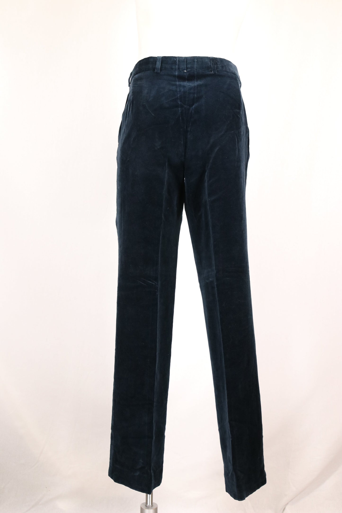 70s velvet blue trousers