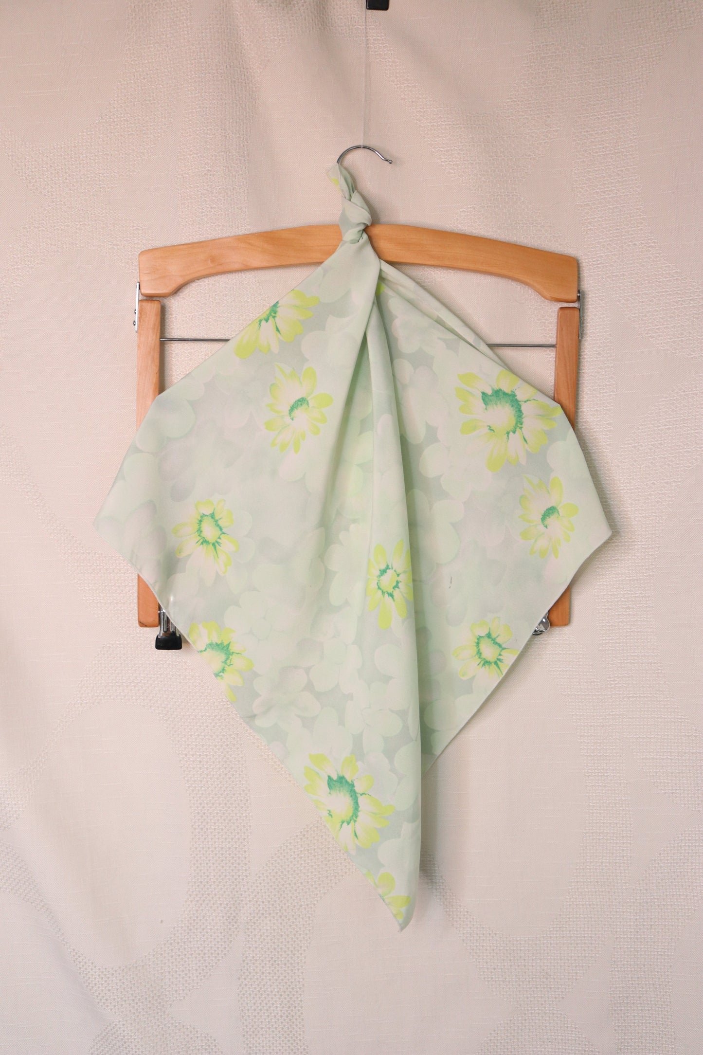 Pastel floral patterned scarf