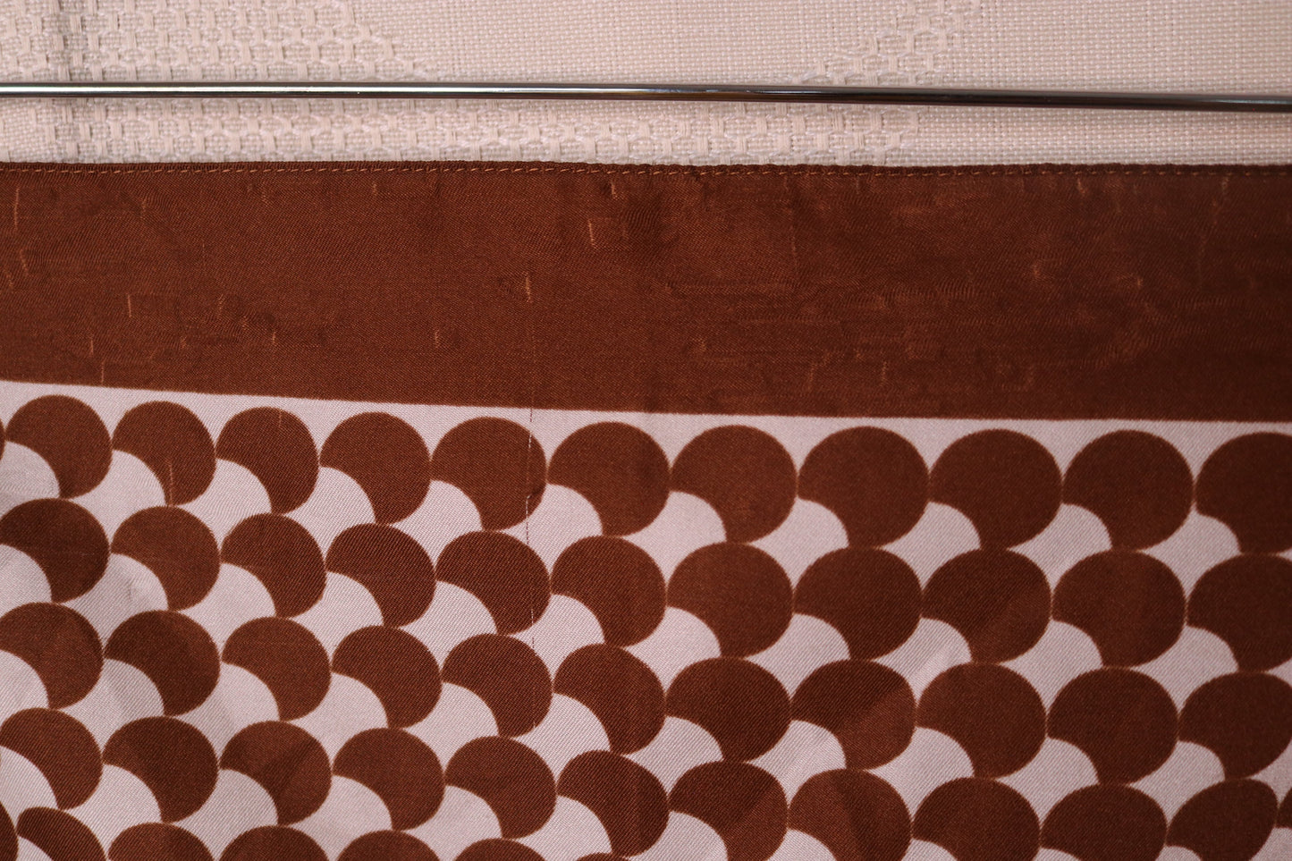 Brown patterned scarf
