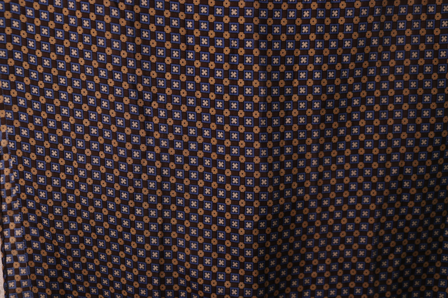 70s brown patterned scarf