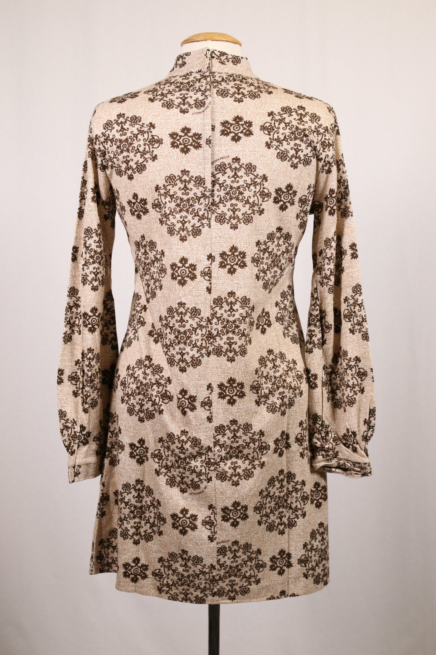 70s patterned minidress