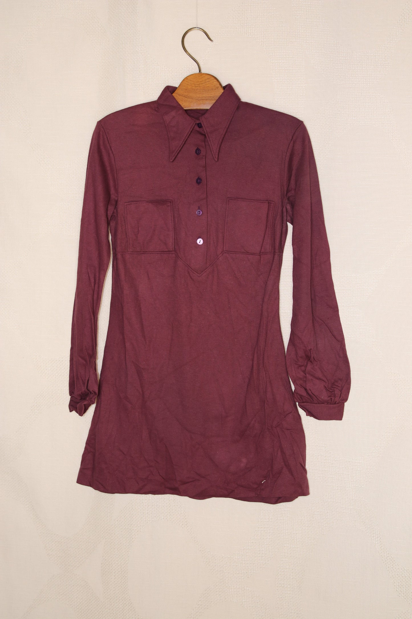 70s Aubergine minidress