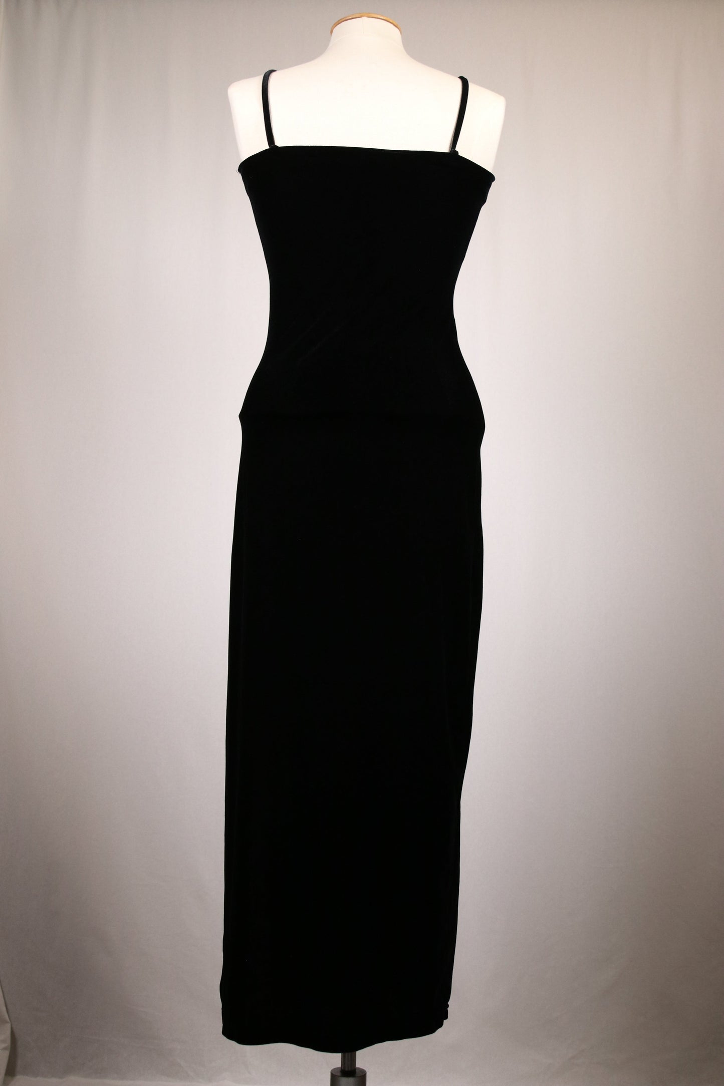Black velvet dress