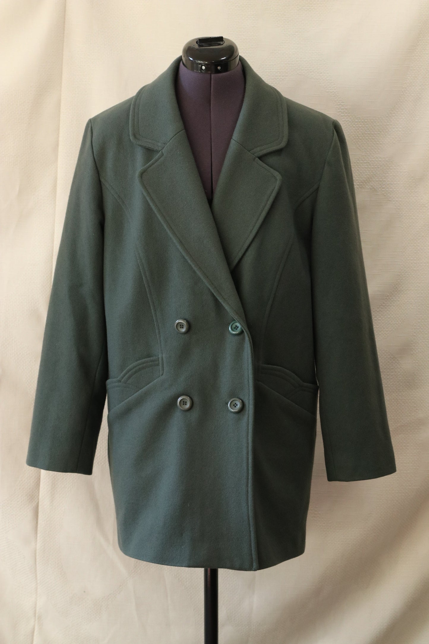 90s dark green coat