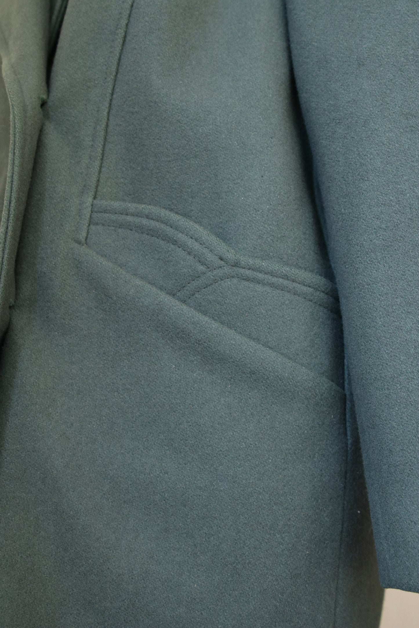 90s dark green coat