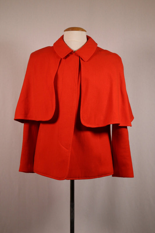 60s coat with cape
