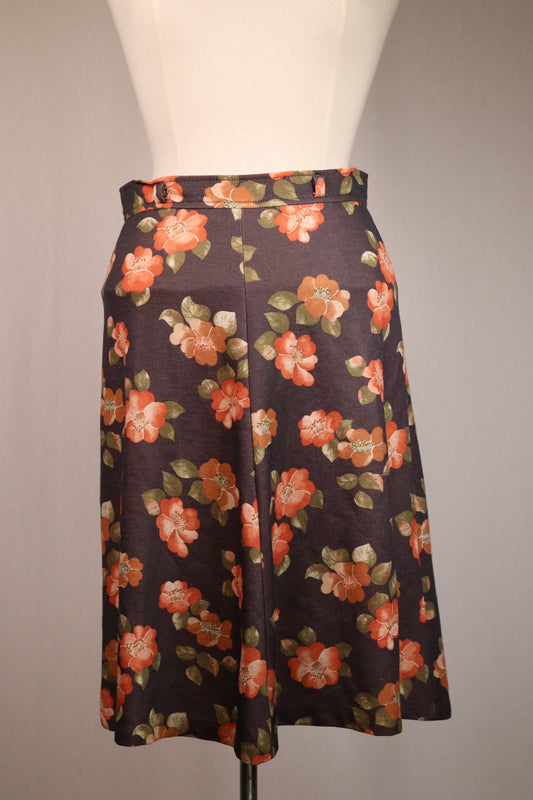 70s floral patterned skirt