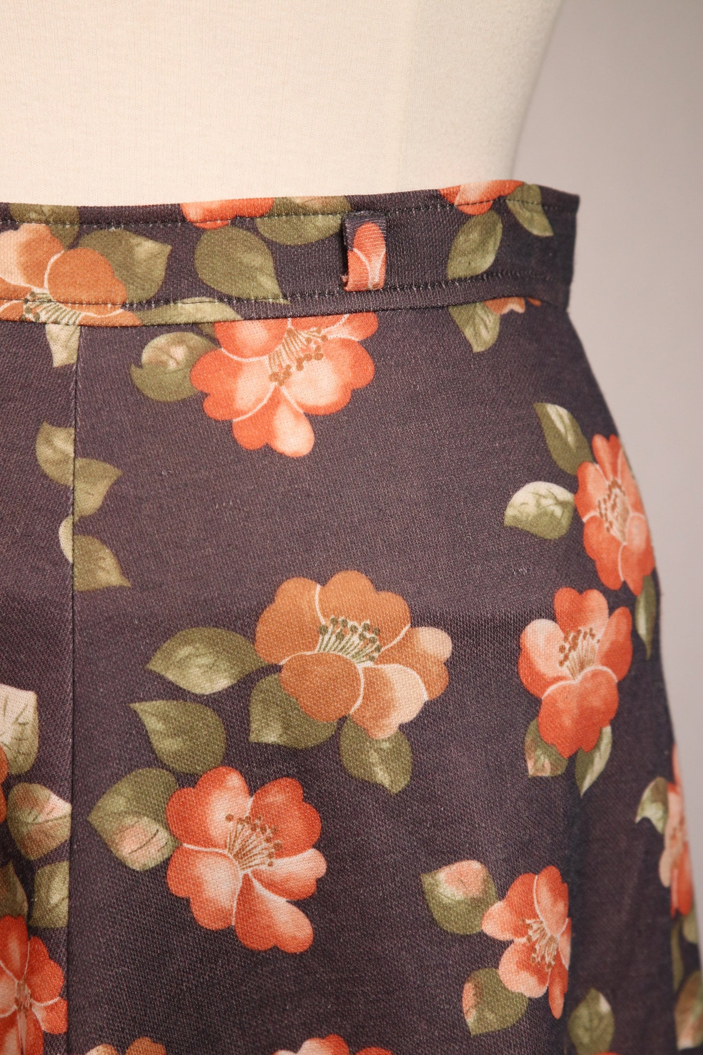 70s floral patterned skirt