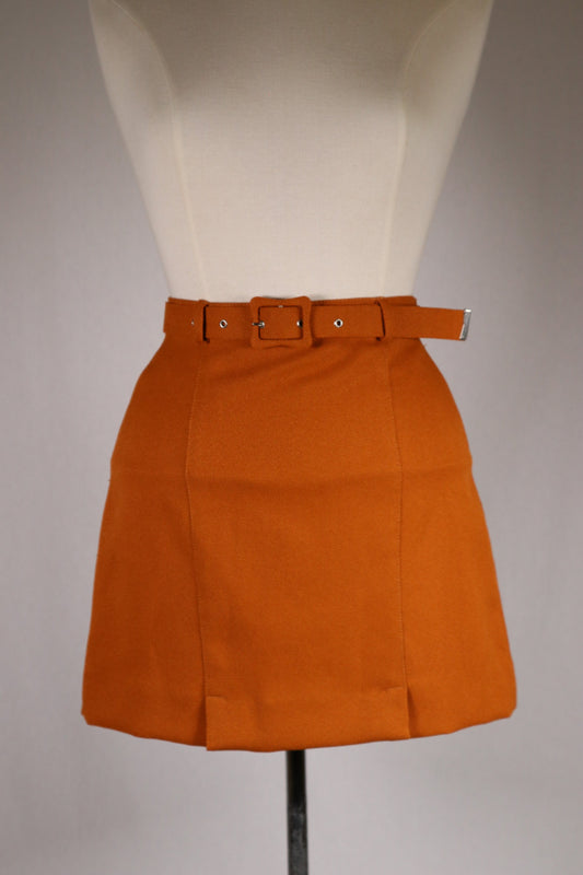 60s orange skirt