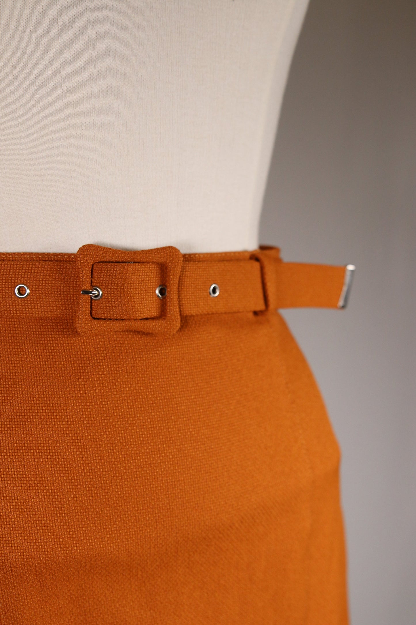 60s orange skirt