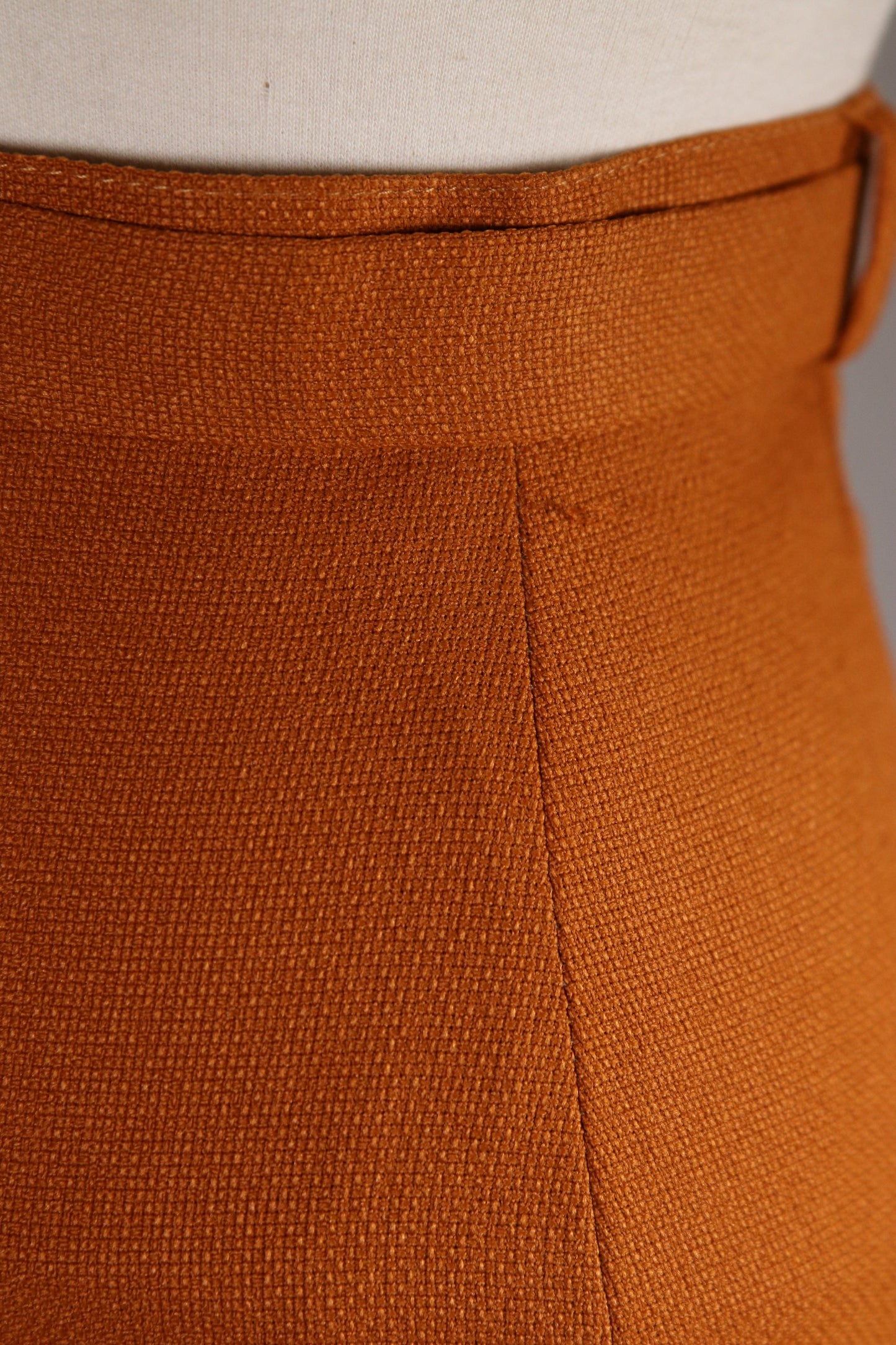 60s orange skirt