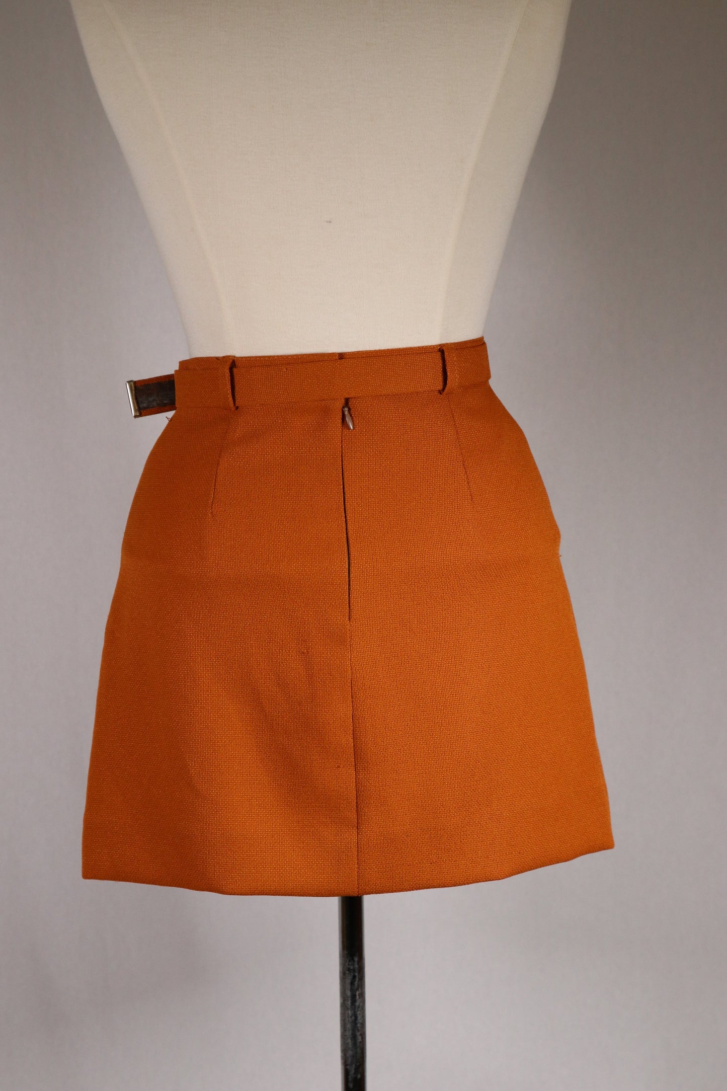 60s orange skirt