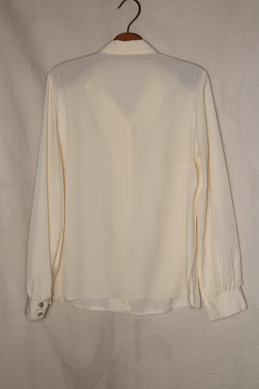 90s Off-white blouse