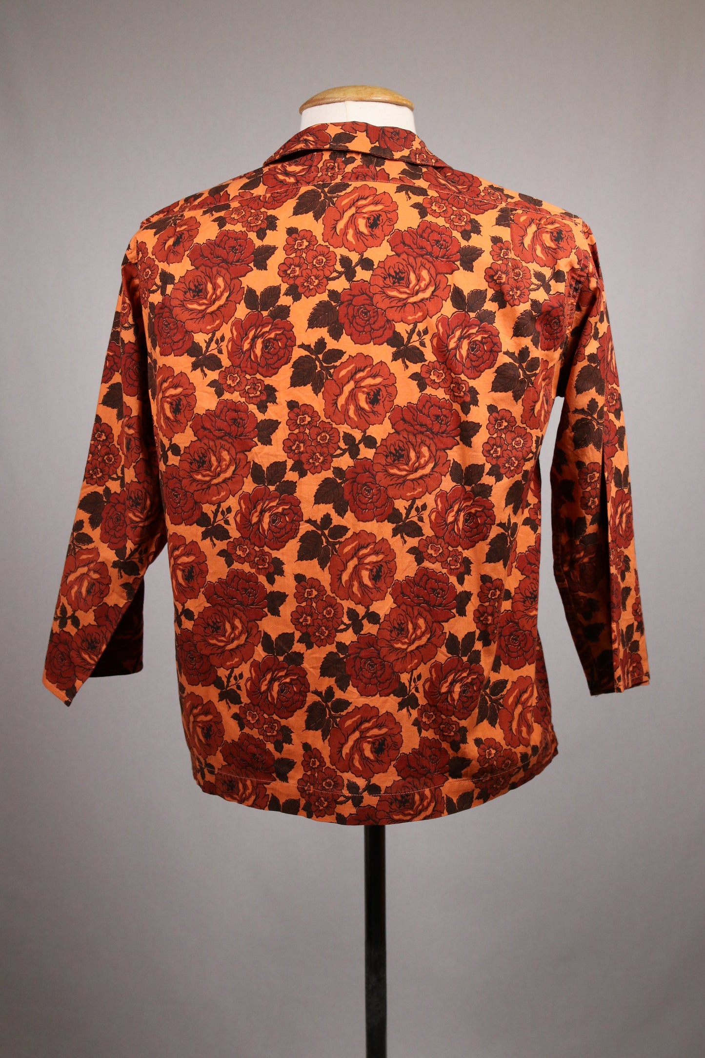 60s floral patterned blouse