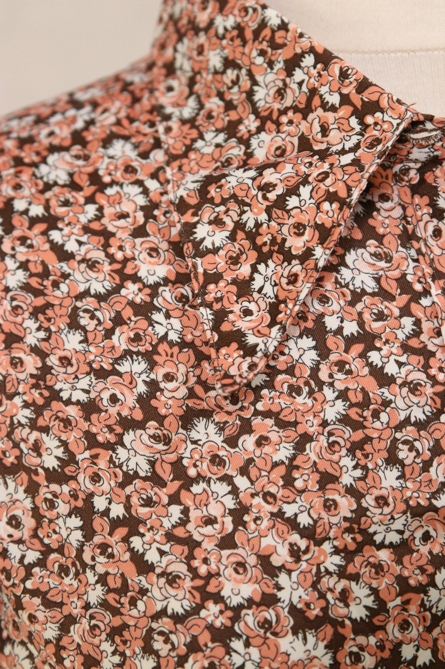 70s floral blouse