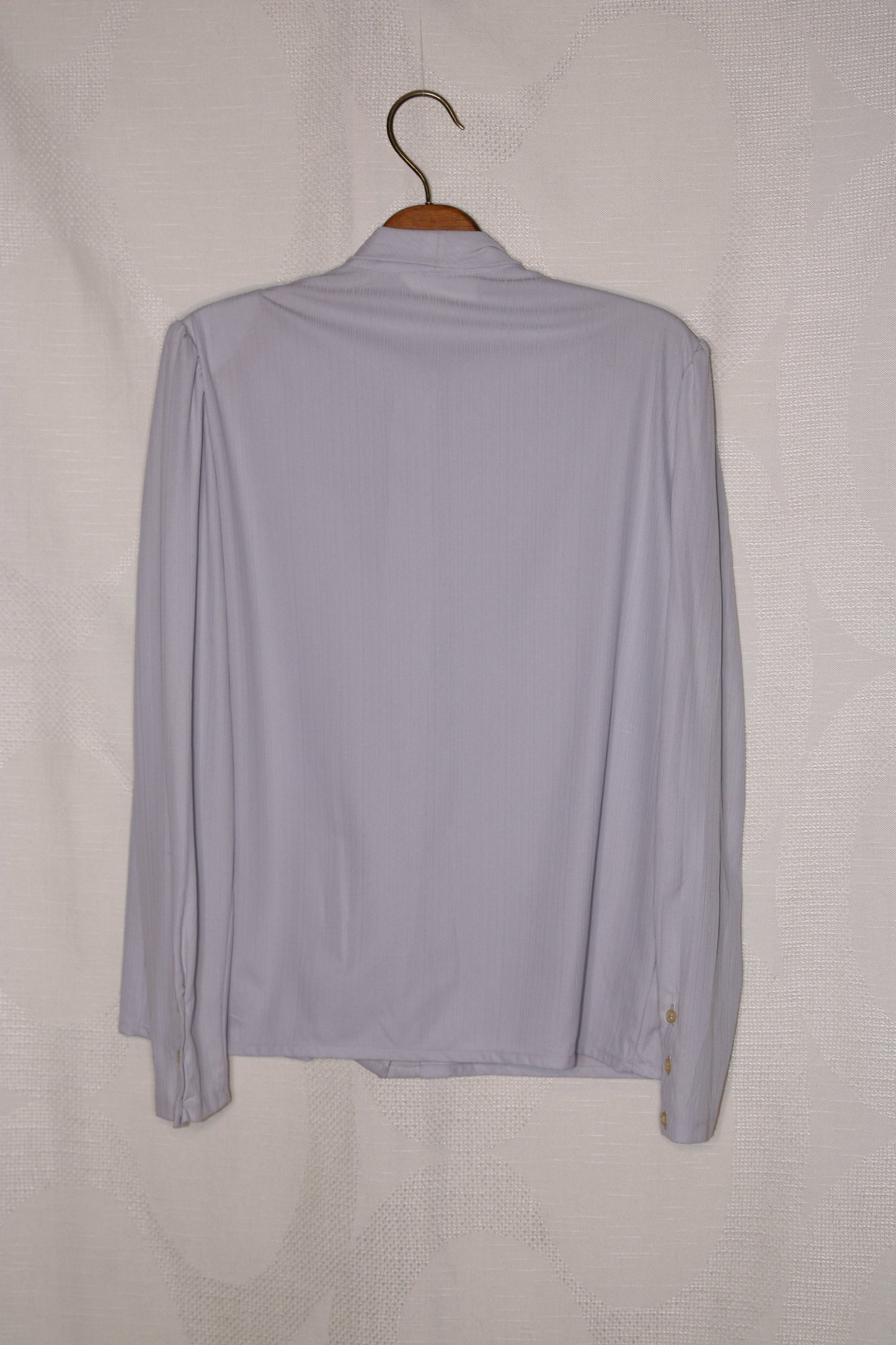 70s Grey blouse with pussy bow