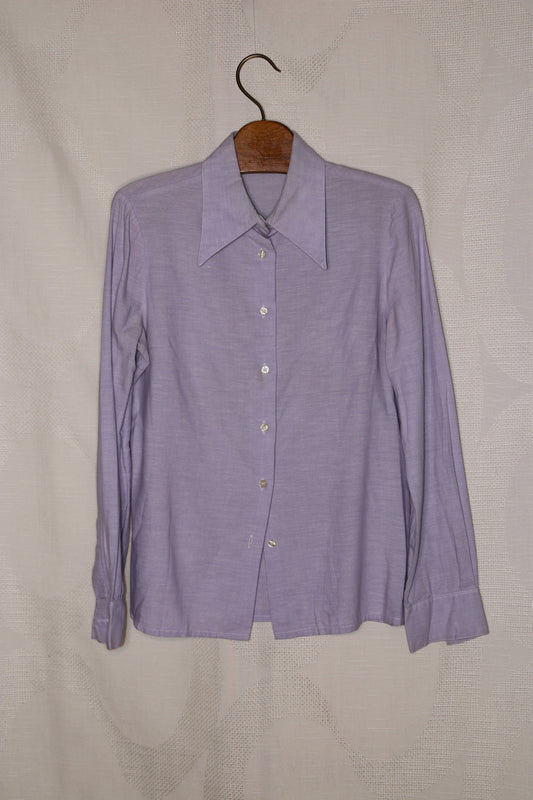 70s Lila dagger collar blouse