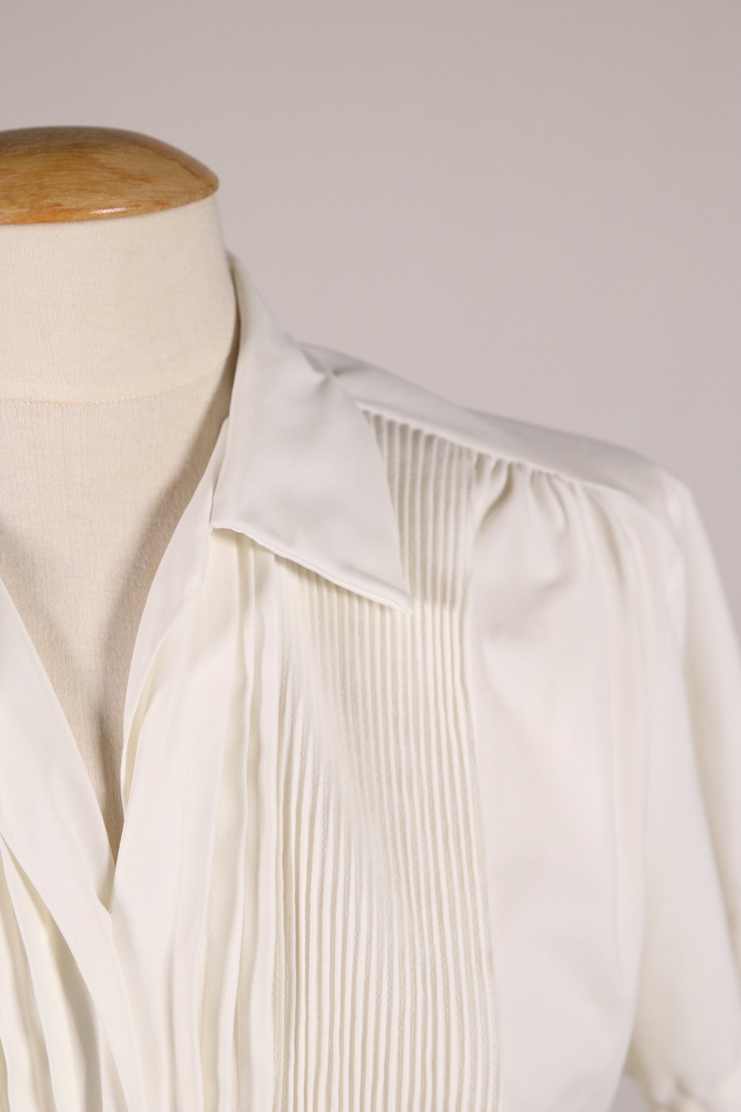 70s white blouse with frills