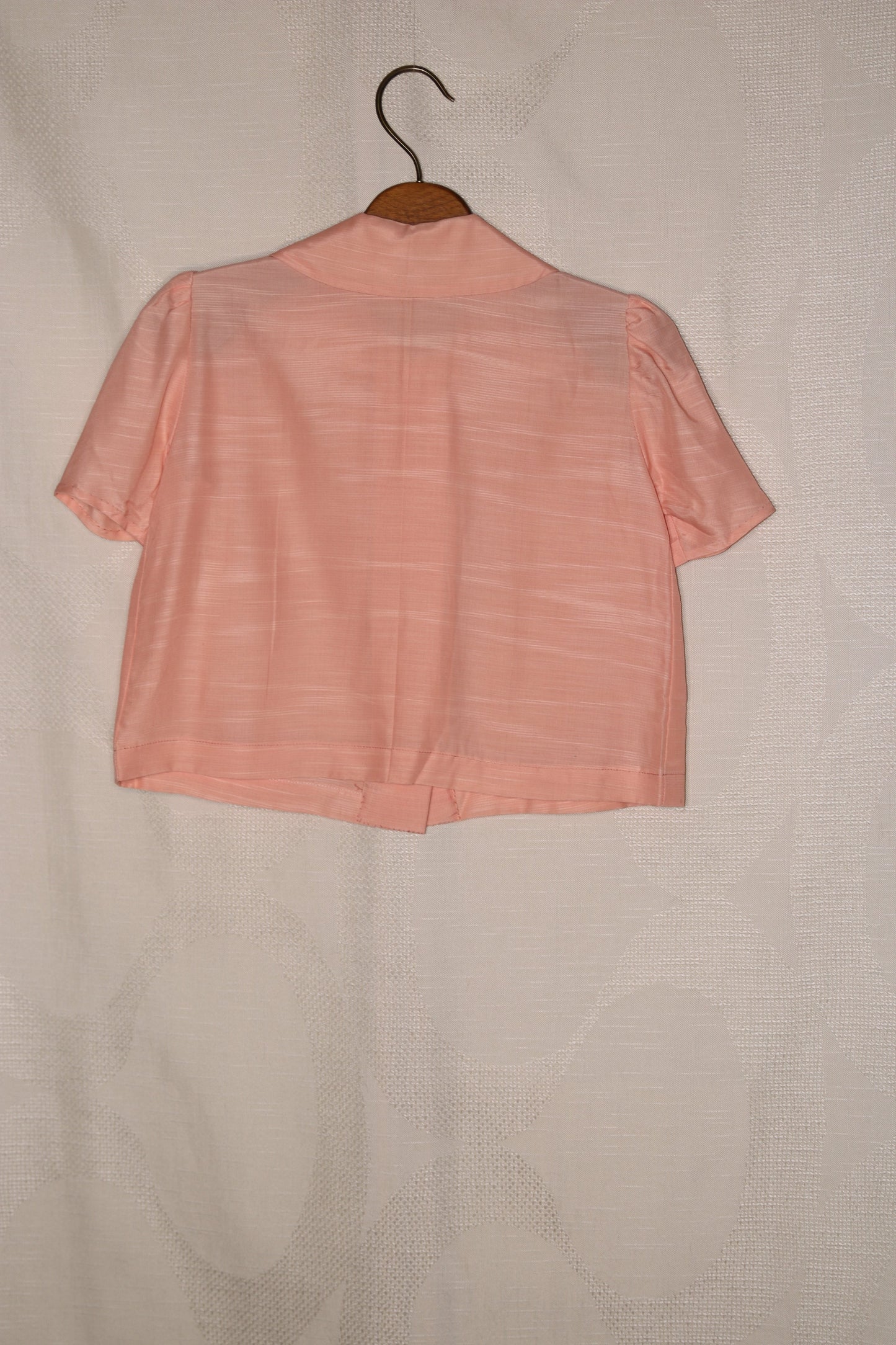 70s Puff seeved blouse with peter pan collar