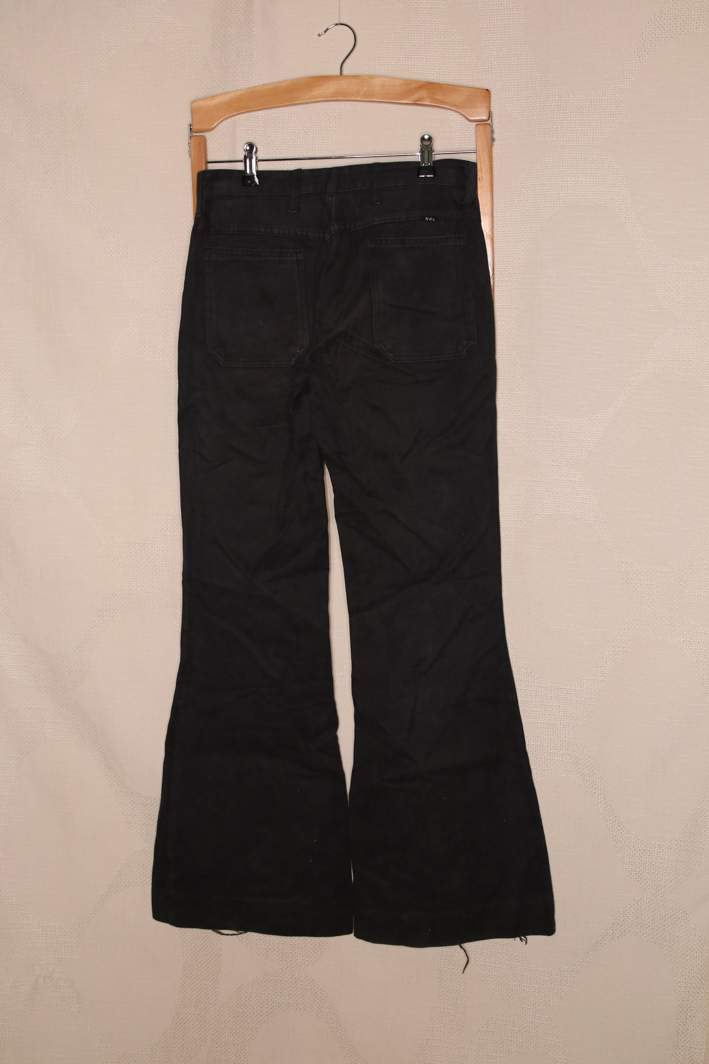 70s Dark grey flare jeans with front pockets