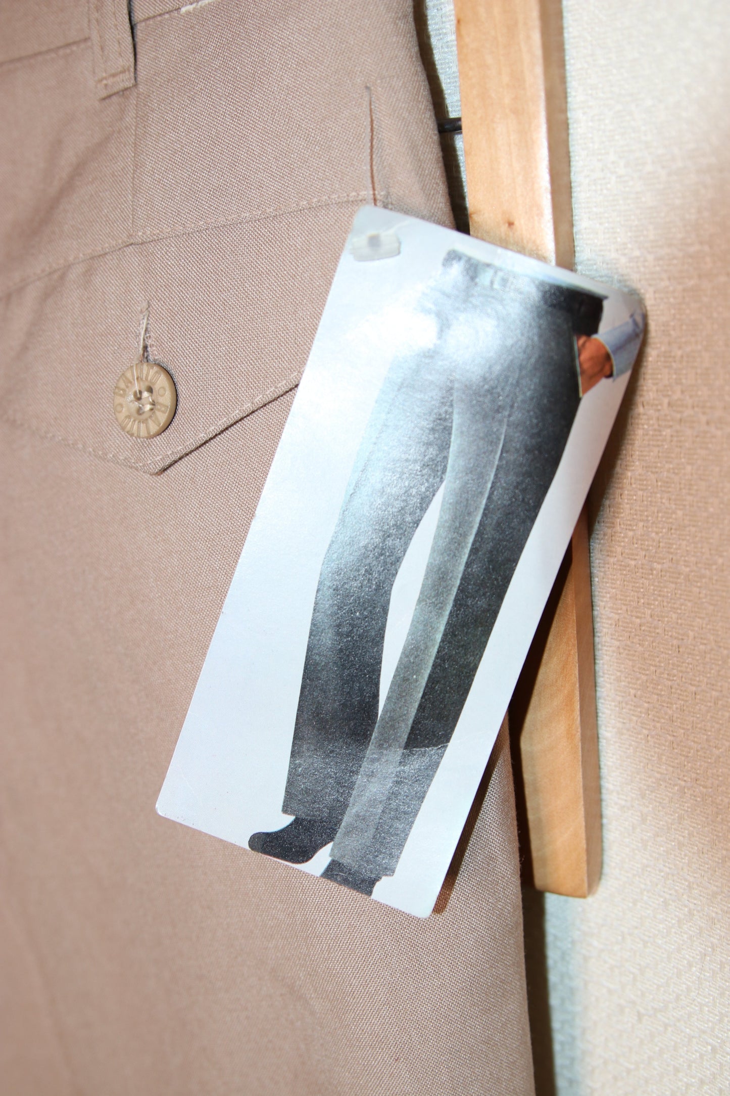 70s Deadstock Liver straight trousers
