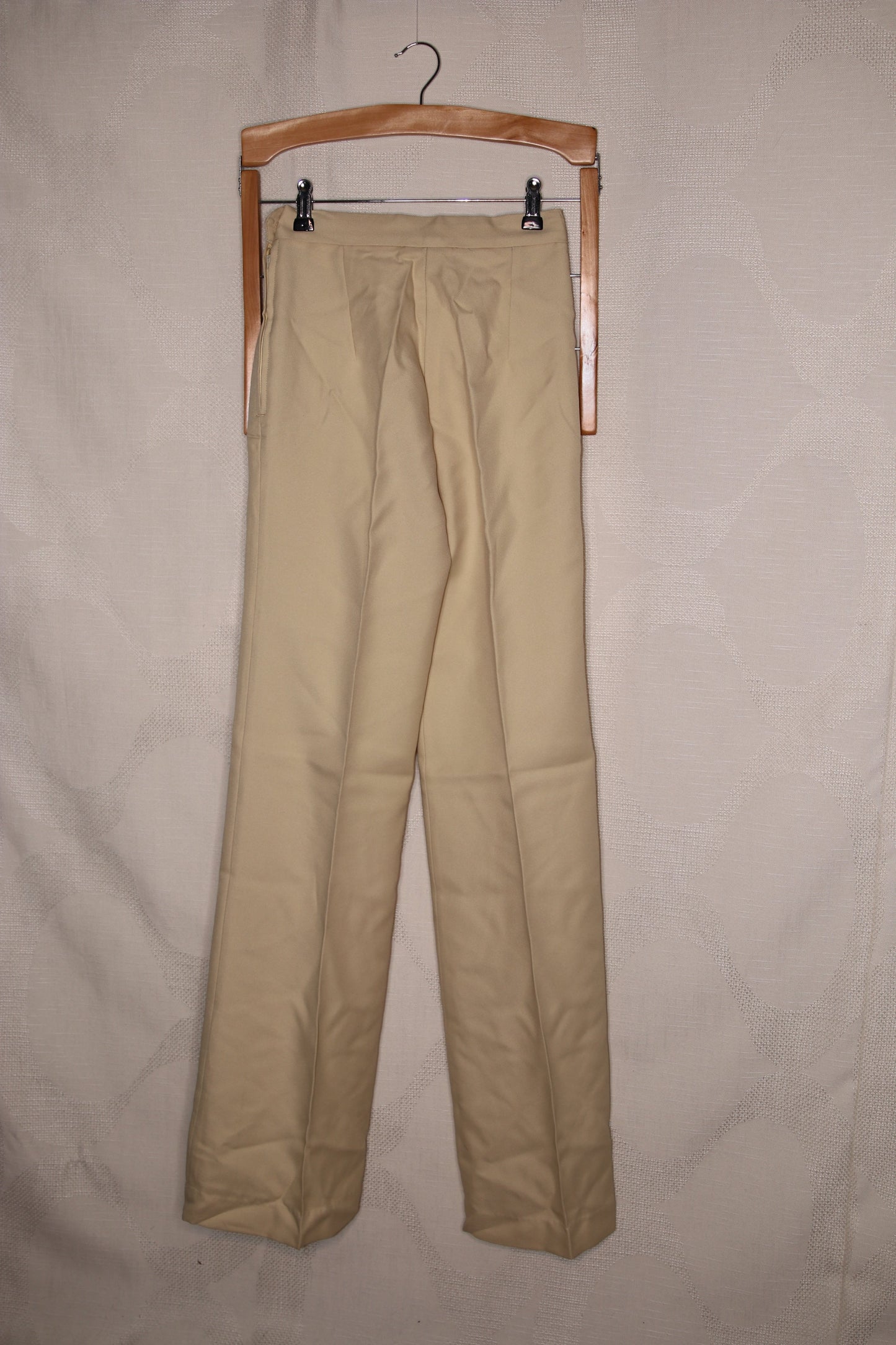 70s Cream flared trousers