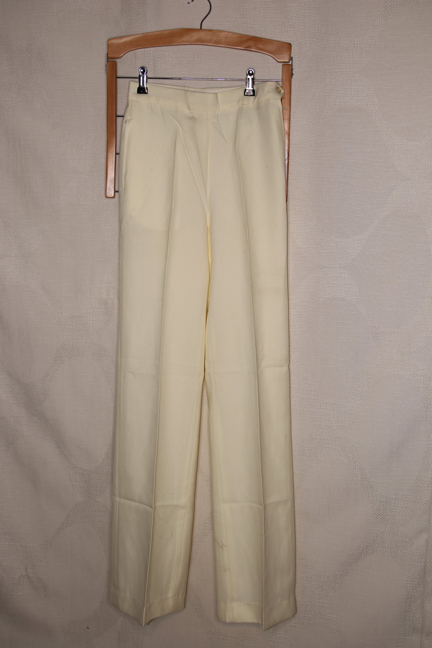70s Cream flared trousers