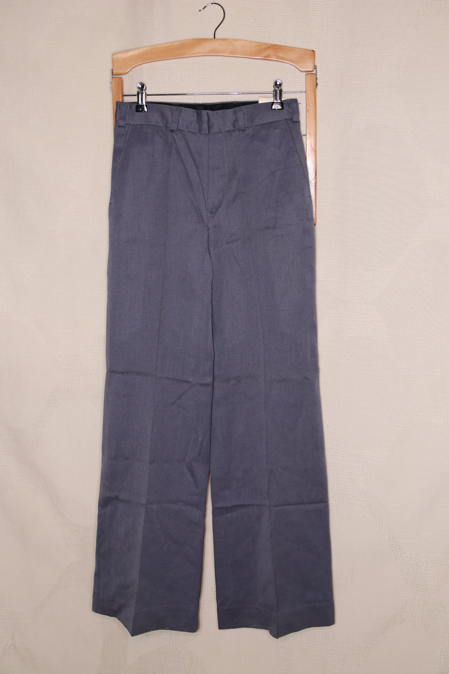 70s Deadstock blue grey flared trousers