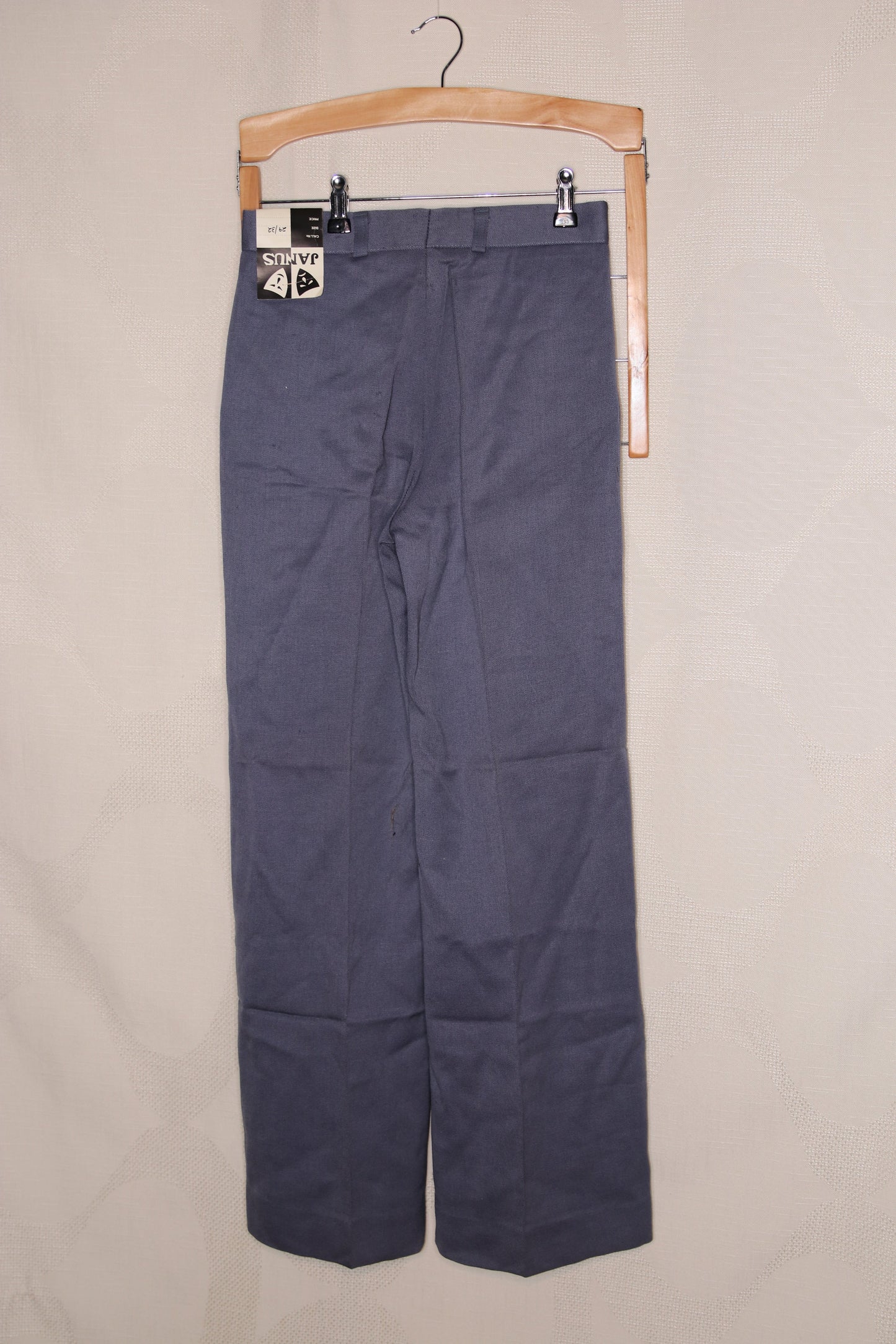 70s Deadstock blue grey flared trousers