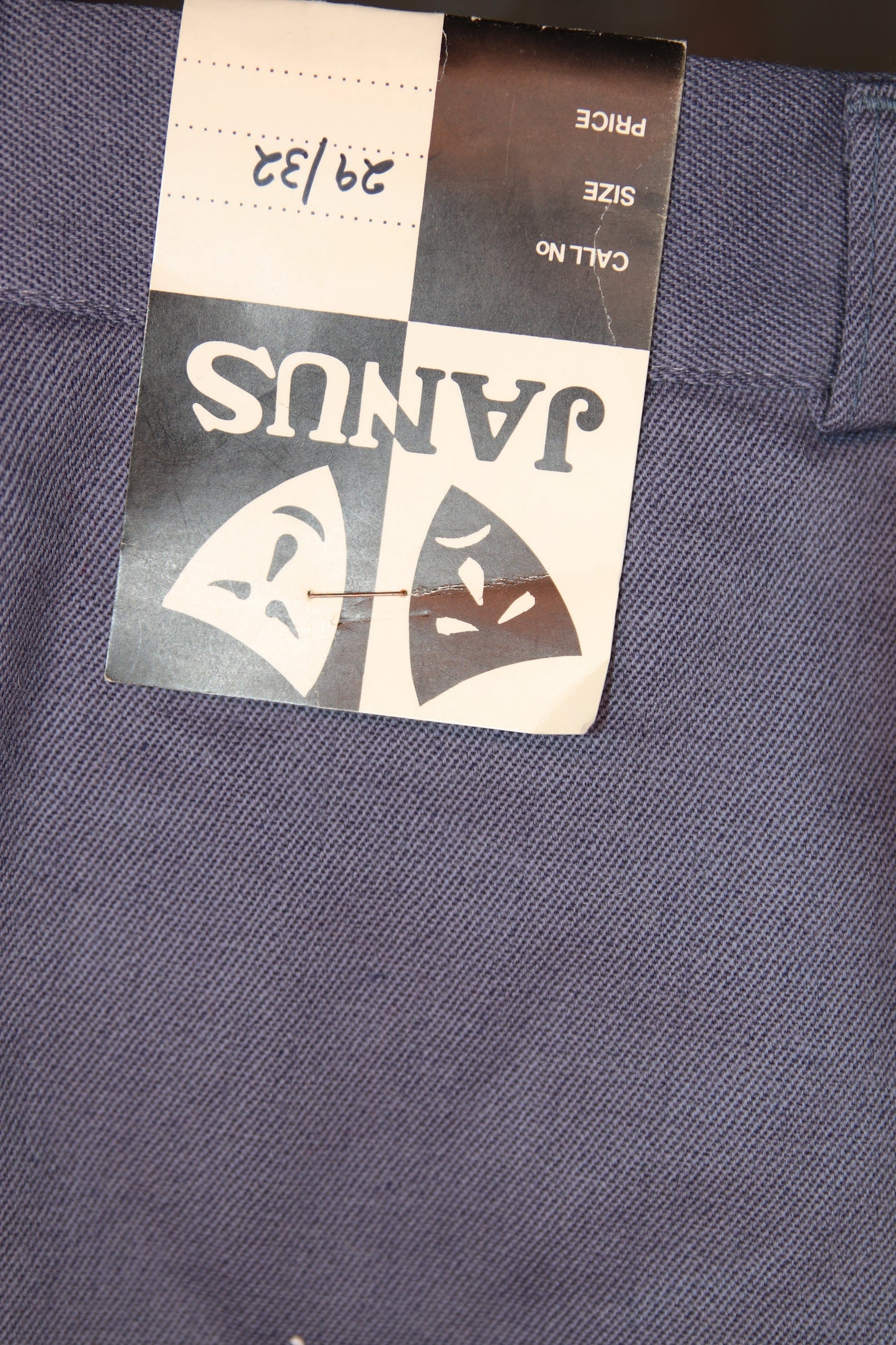 70s Deadstock blue grey flared trousers