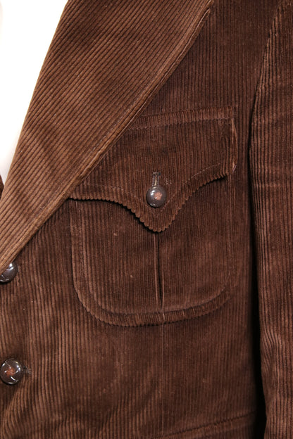 RARE 70s brown corduroy blazer