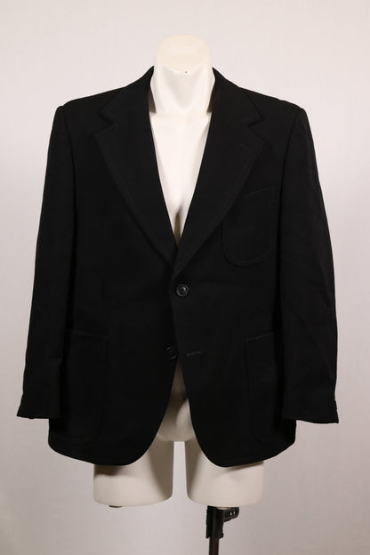 70s black blazer