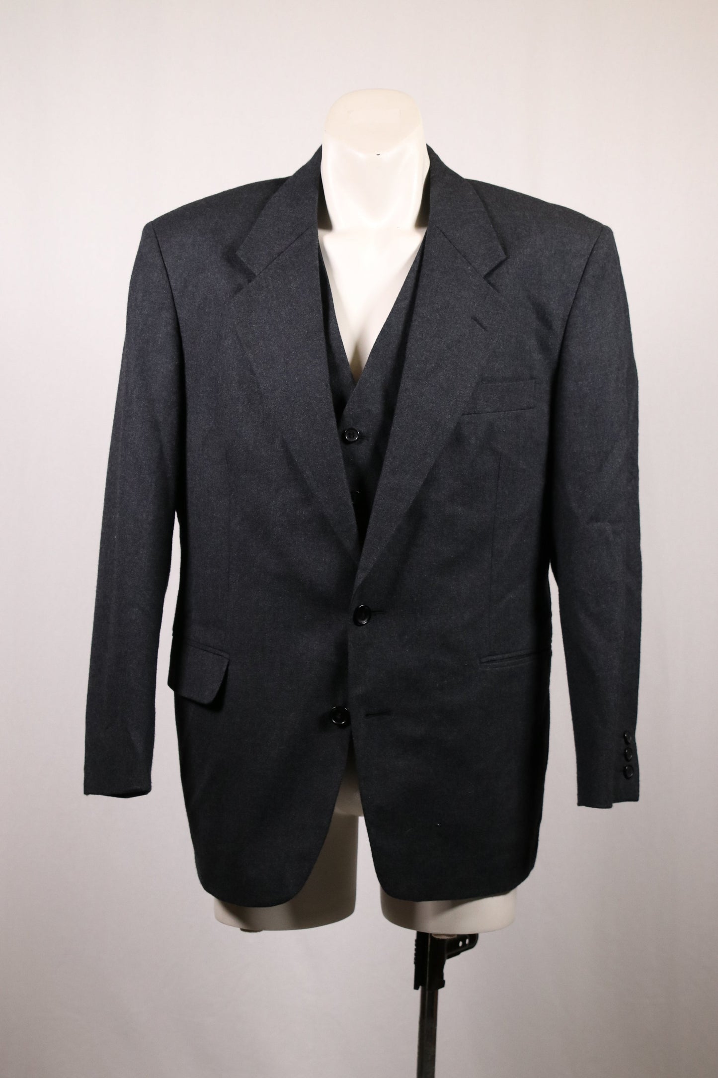 80s wool blazer and vest combo