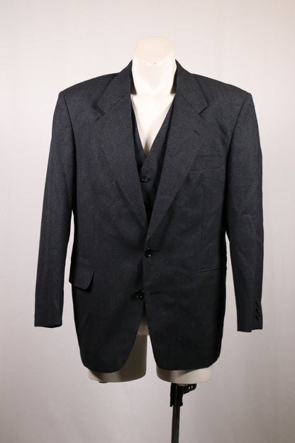 80s wool blazer and vest combo