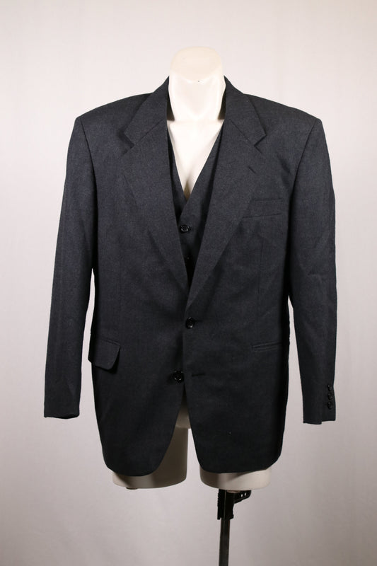 80s wool blazer and vest combo
